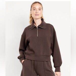 ✨2/$60✨Women's Brown Half-Zip Pullover Sweatshirt